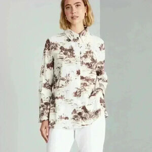 Alkemy Top button down hi lo